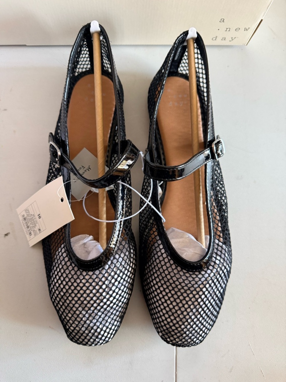a new day Women's Issa Mesh Mary Jane Ballet Flats w/ Memory Foam Insole. Sz 10 - Picture 8 of 17